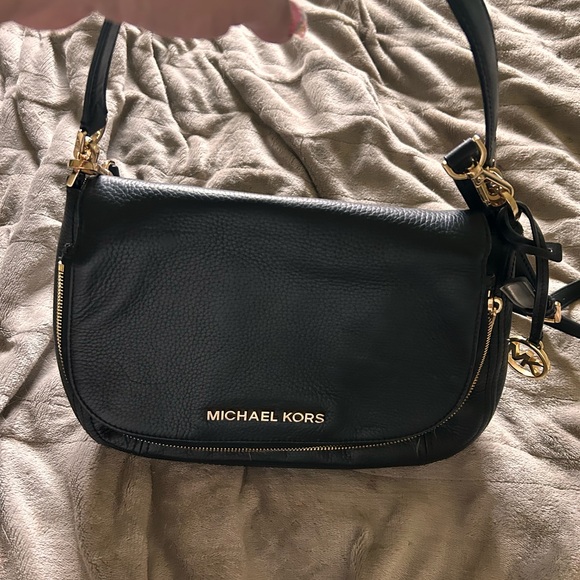 Michael Kors Black Crossbody Bag with Gold Hardware - Picture 4 of 7